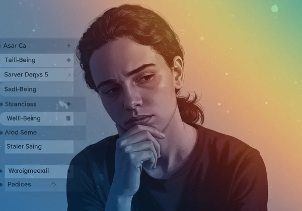 Person contemplating emotional spectrum, reflecting on health.