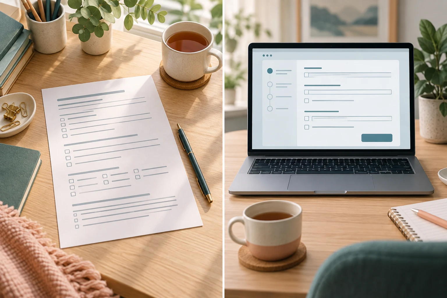 Online and PDF questionnaire options